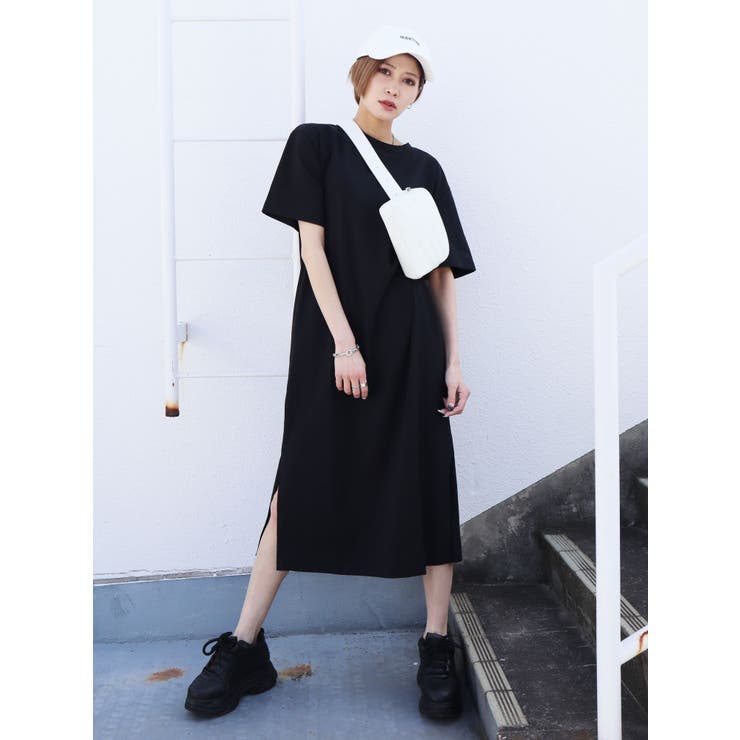 サイドスリットラフワンピース 品番 Mksw Emoda エモダ のレディースファッション通販 Shoplist ショップリスト