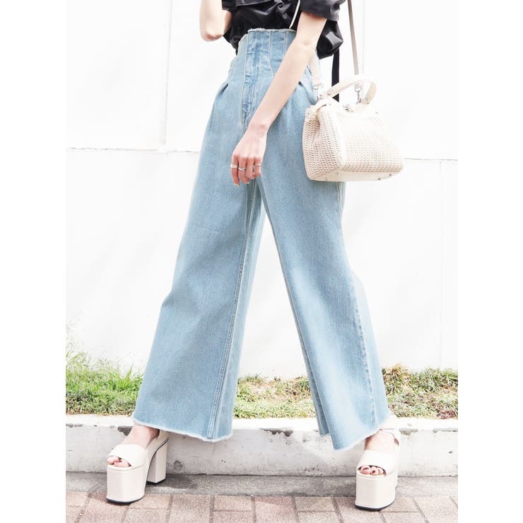 EMODAデニム EMODA ジーンズ デニム デニムパンツ サイドオープンハイ