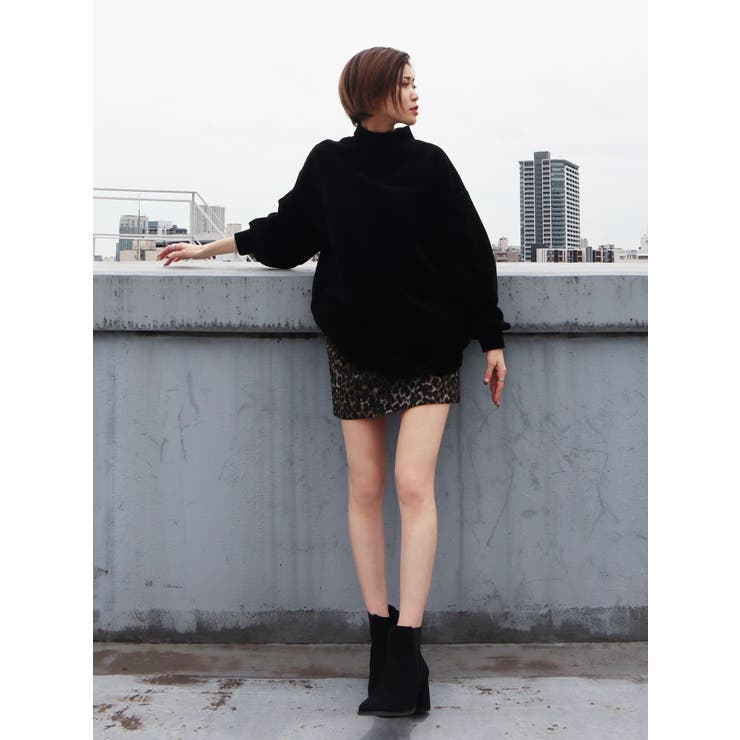 【完売】  ハイネックミニワンピース[品番：MKSW0025894]｜EMODA（エモダ ワンピース