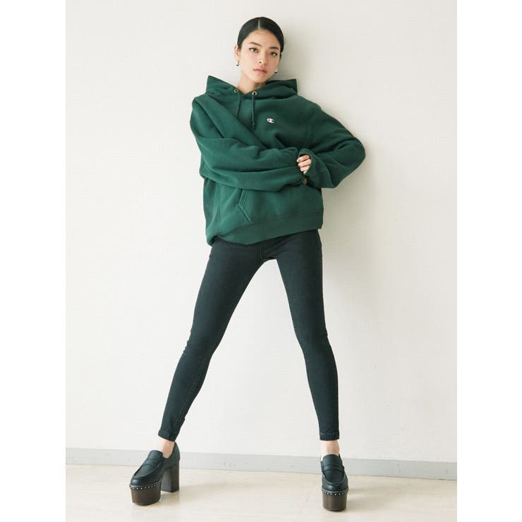 エモダ EMODA 【EMODA×Champion】パフスリーブフーディー