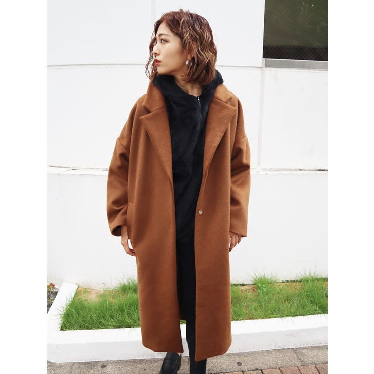 ワイドモッサコート[品番：MKSW0026231]｜EMODA（エモダ）のレディースファッション通販｜SHOPLIST（ショップリスト）