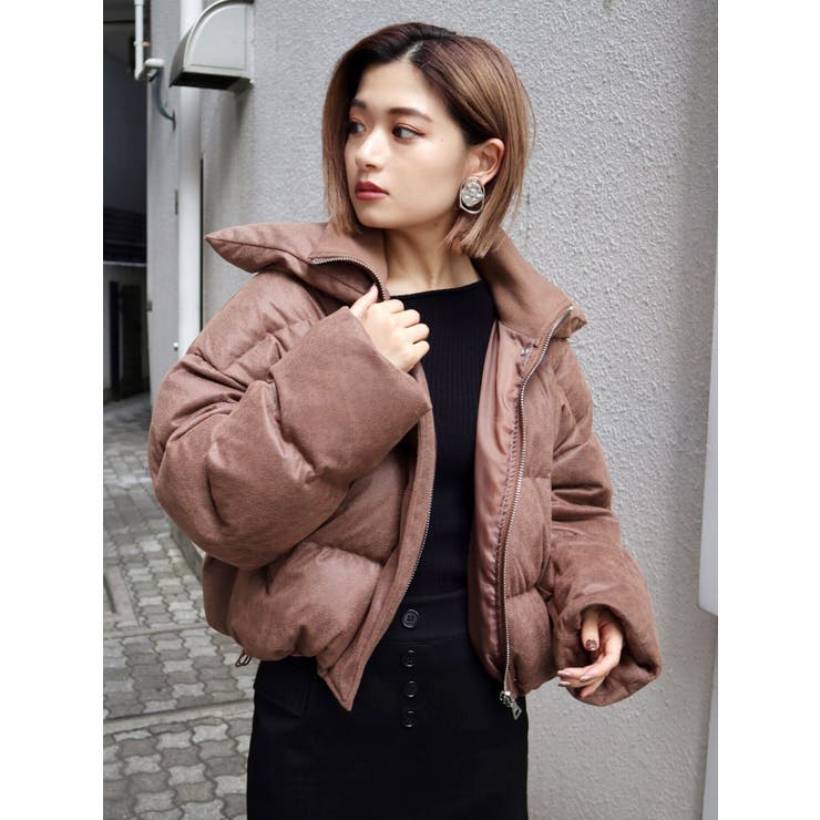 リブネックダウンブルゾン[品番：MKSW0026166]｜EMODA（エモダ）の