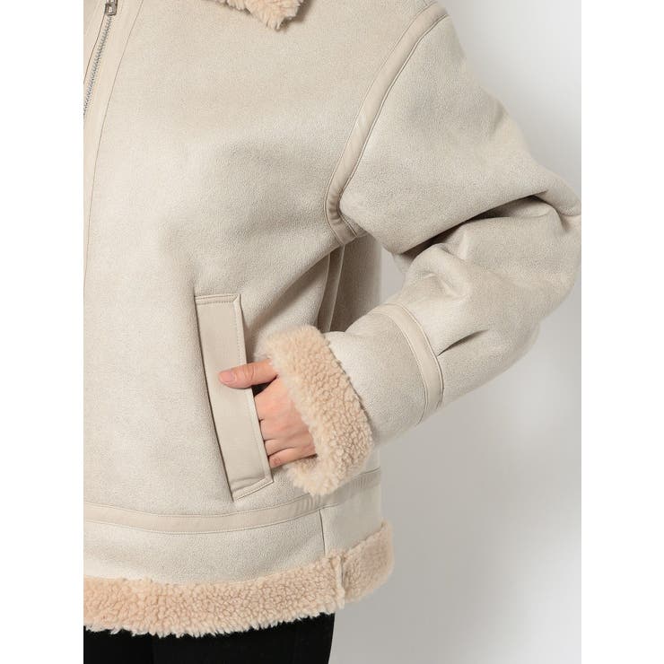 ジップバルキーフェイクムートンコート[品番：MKSW0026233]｜EMODA（エモダ ）のレディースファッション通販｜SHOPLIST（ショップリスト）