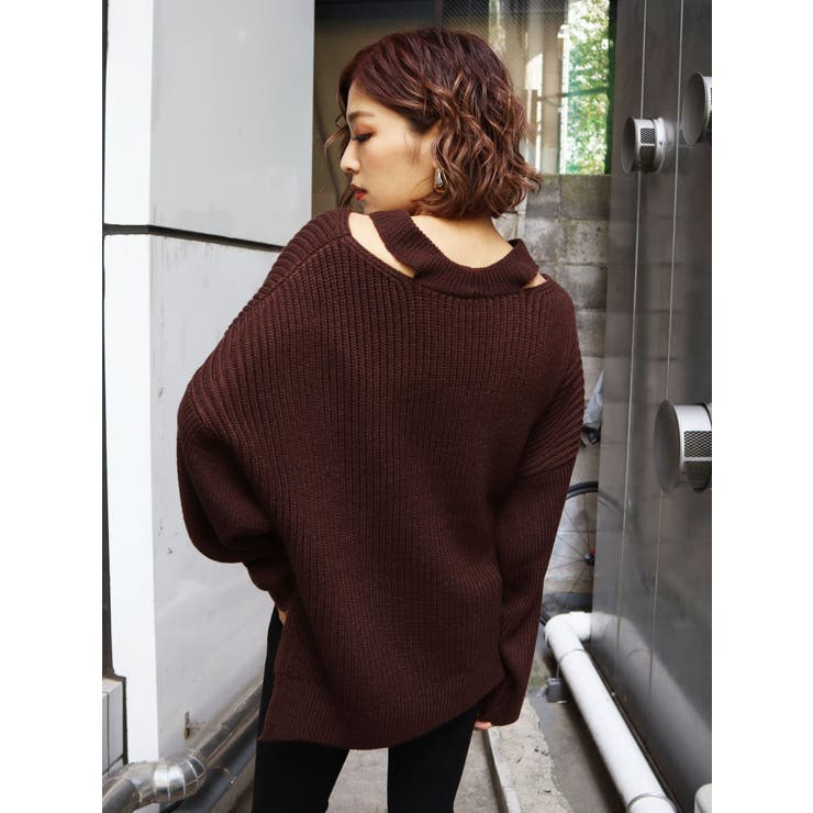 サイドネックスリットニット | EMODA | 詳細画像13 