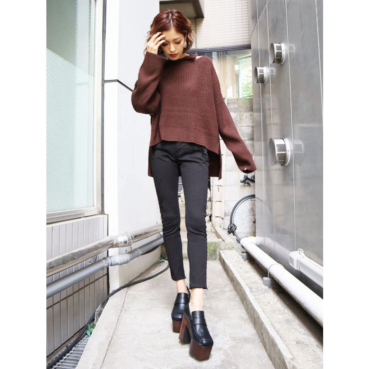 サイドネックスリットニット | EMODA | 詳細画像16 