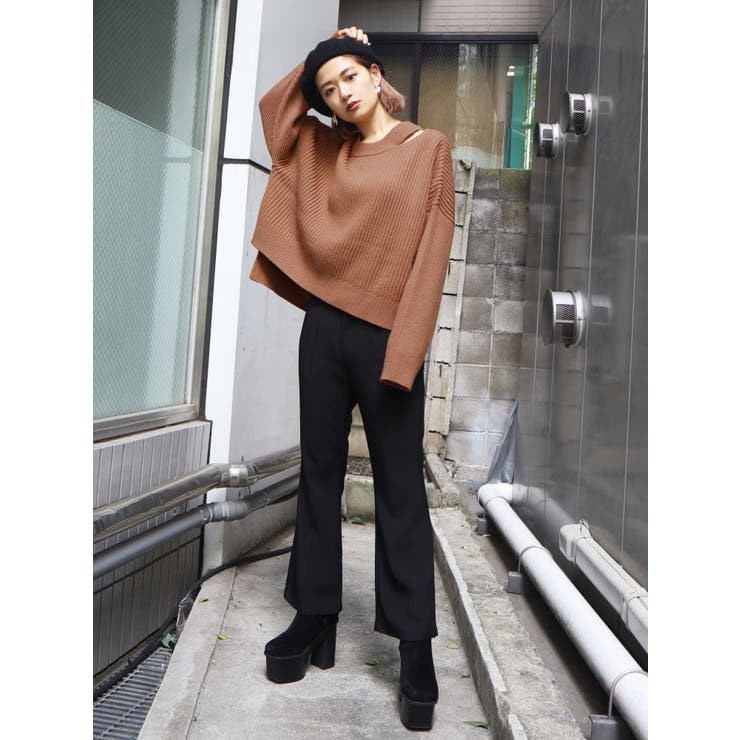 サイドネックスリットニット | EMODA | 詳細画像19 