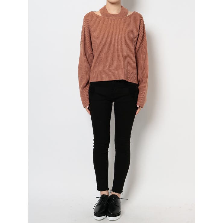 サイドネックスリットニット | EMODA | 詳細画像20 