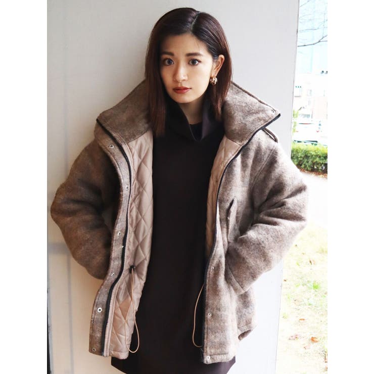 バルキーカーブブルゾン[品番：MKSW0028050]｜EMODA（エモダ）の