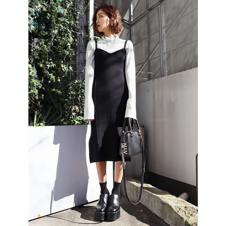 ニットキャミワンピース 品番 Mksw Emoda エモダ のレディースファッション通販 Shoplist ショップリスト