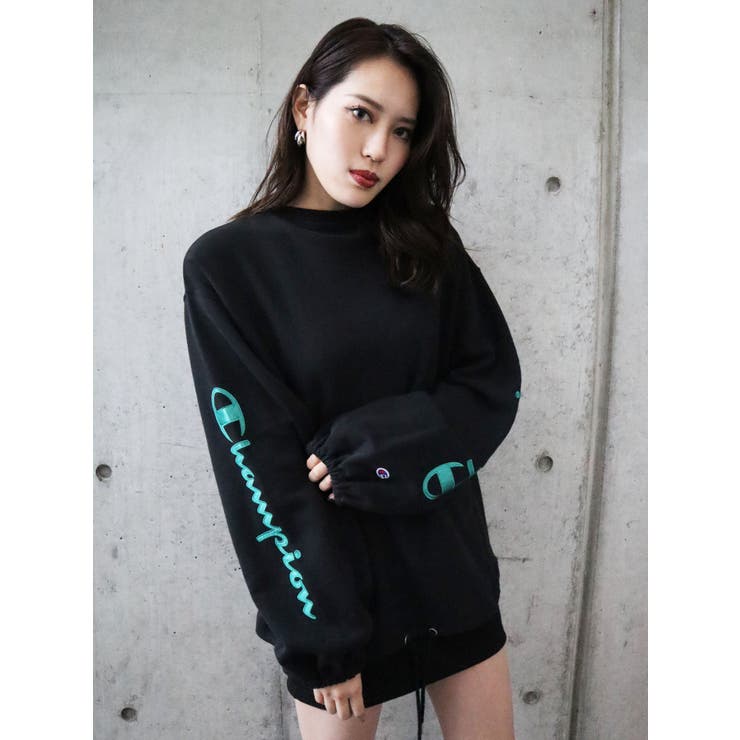 EMODA champion コラボ スウェット ブラック EMODA EMODA×Champion