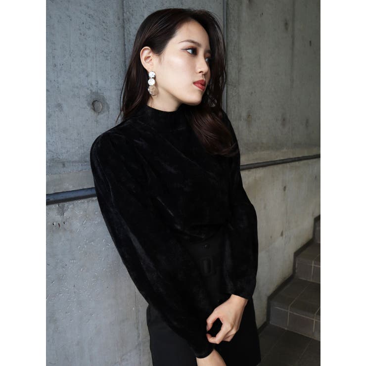 ハイネックベロアトップス[品番：MKSW0028436]｜EMODA（エモダ）の