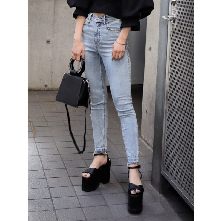USEDヘムカットジャストウエストパギンス[品番:MKSW0030277 USEDヘムカットジャストウエストパギンス[品番:MKSW0030277