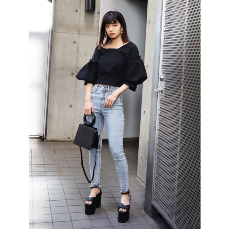 USEDヘムカットジャストウエストパギンス[品番:MKSW0030277 USEDヘムカットジャストウエストパギンス[品番:MKSW0030277