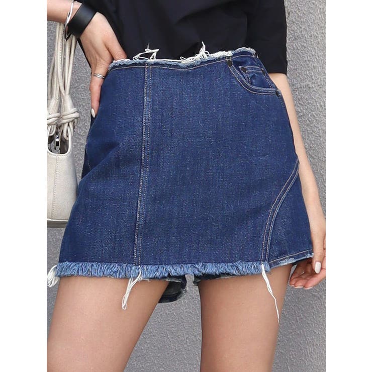 エッジカットwラップショートパンツ 品番 Mksw Emoda エモダ のレディースファッション通販 Shoplist ショップリスト