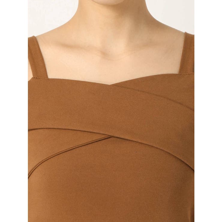 オフショルダー フロントクロスオフショルダートップ[品番：MKSW0030584]｜EMODA