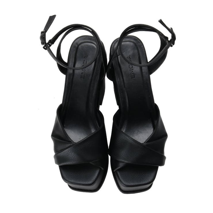 スクエアバルキーヒールサンダル[品番：MKSW0029675]｜EMODA（エモダ