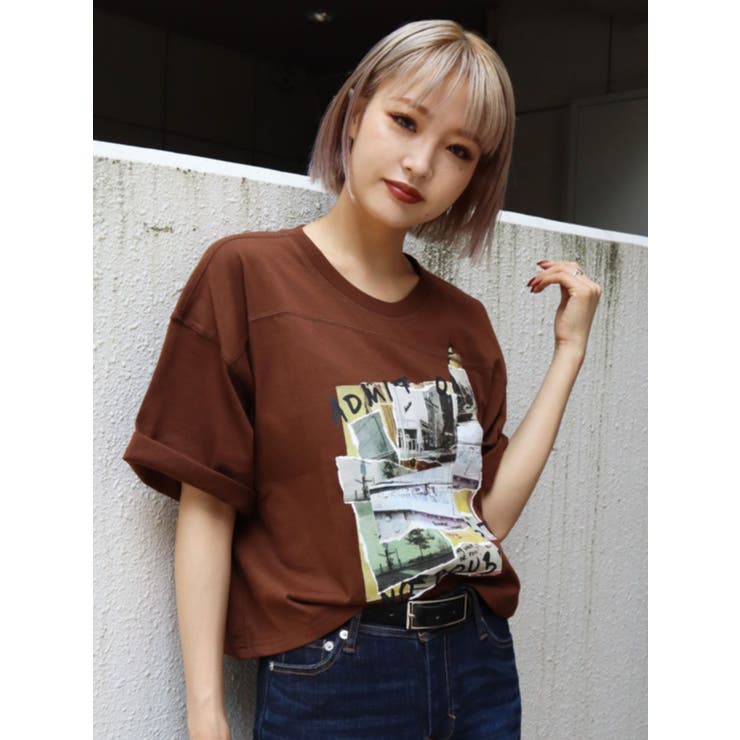 セール】メタルアートTシャツ（Tシャツ/カットソー）｜EMODA