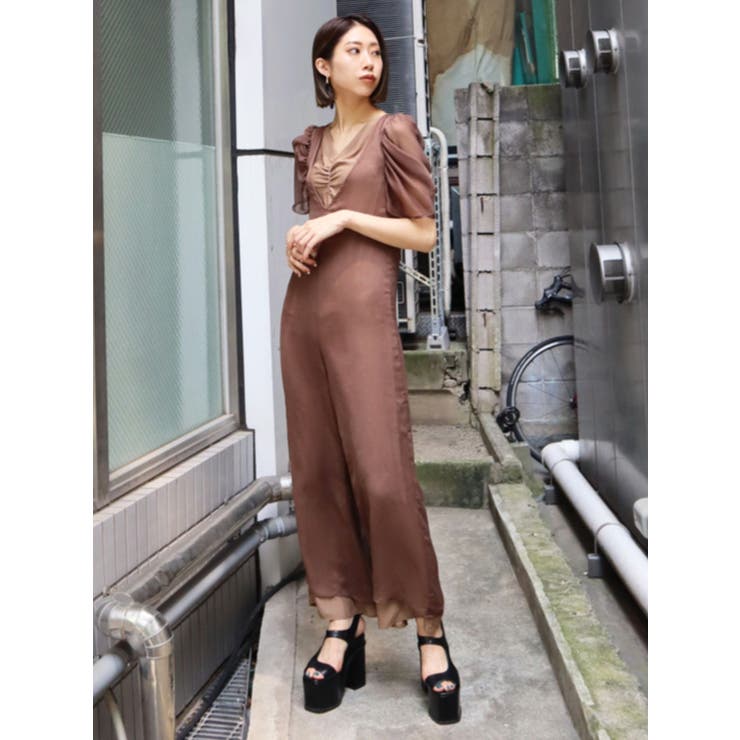 ダブルシアーオールインワン 品番 Mksw Emoda エモダ のレディースファッション通販 Shoplist ショップリスト