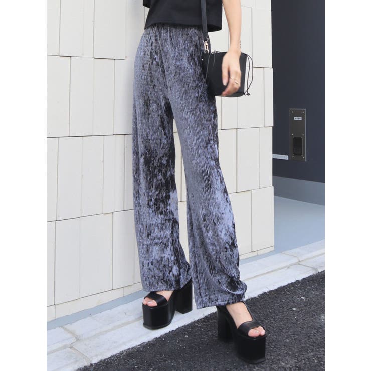 MARK & LOA ブラック フレアパンツ 40