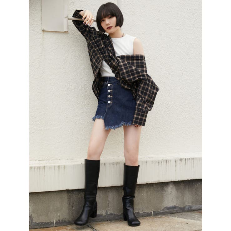 ボタンフライWラップショートパンツ | EMODA | 詳細画像5 