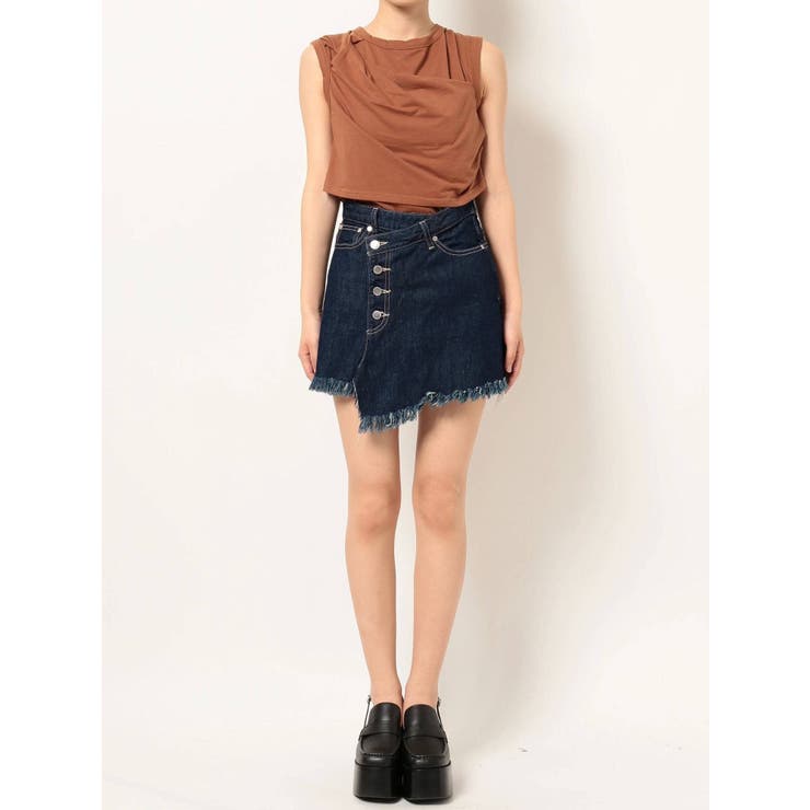 ボタンフライWラップショートパンツ | EMODA | 詳細画像9 