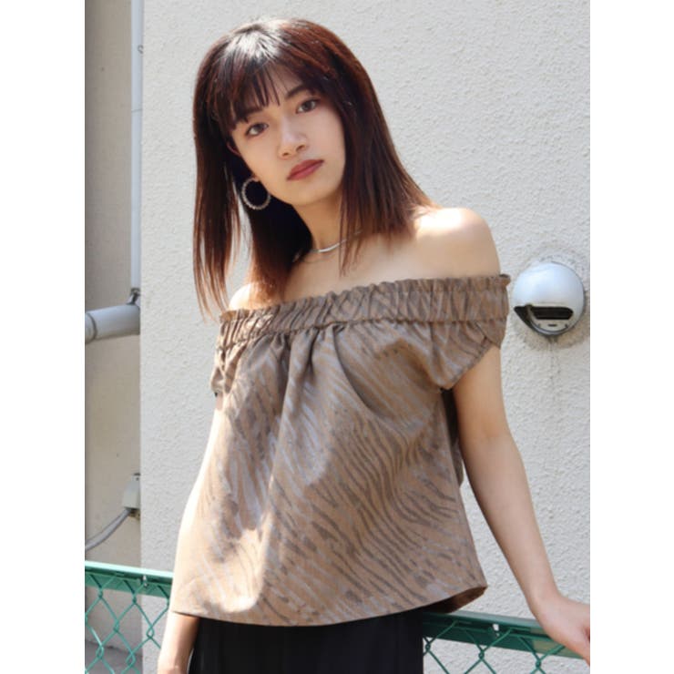 バンドオフショルダートップ 品番 Mksw Emoda エモダ のレディースファッション通販 Shoplist ショップリスト