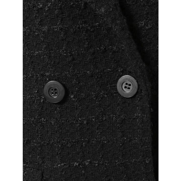 SS◆新品タグ付 エムプルミエ BLACK ツィードジャケット 黒 M-premierBLACK【エムプルミエブラック】公式通販｜m-i-d e