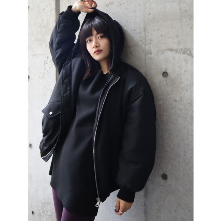 ルーズフーディーma 1 品番 Mksw Emoda エモダ のレディースファッション通販 Shoplist ショップリスト