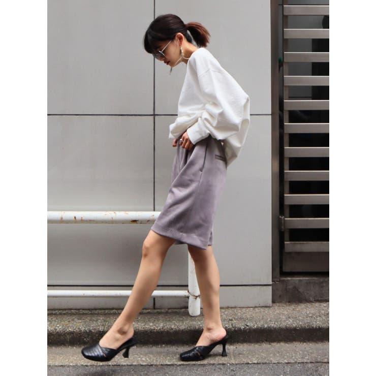 タックジャストウエストハーフパンツ | EMODA | 詳細画像6 