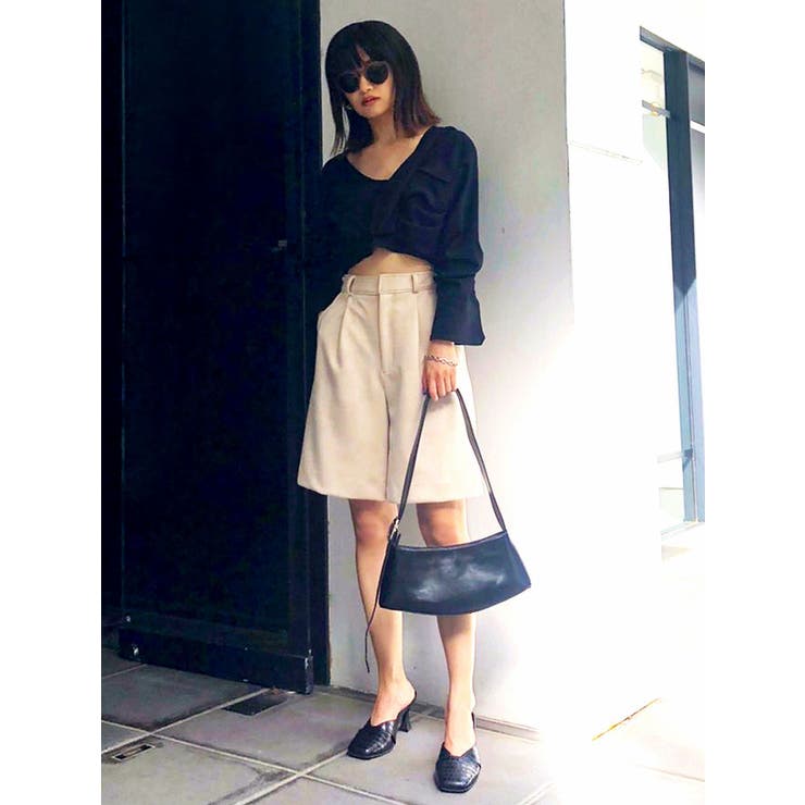 タックジャストウエストハーフパンツ | EMODA | 詳細画像7 