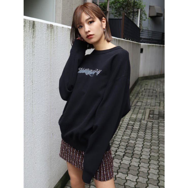 EZKATON正規品★23SS★Bold Border トレーナー St M EZKATON(エズカートン) スウェット・トレーナー(レディース