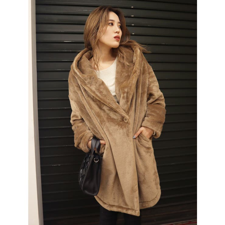 ラップロングボアコート[品番：MKSW0035216]｜EMODA（エモダ）の