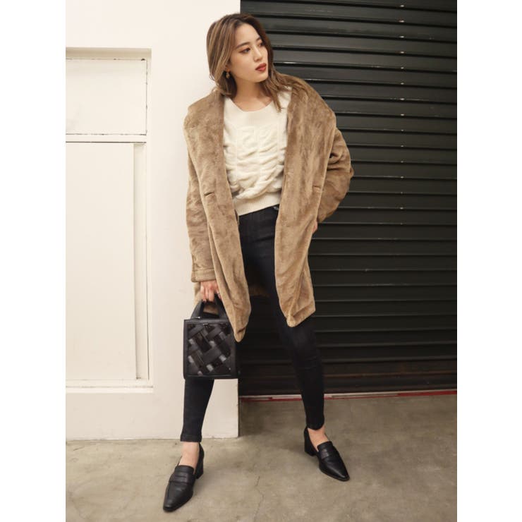 EMODA ツートンボアコート EMODA ツートンボアコート EMODA SALE (エモダ）2トーンボアブルゾン