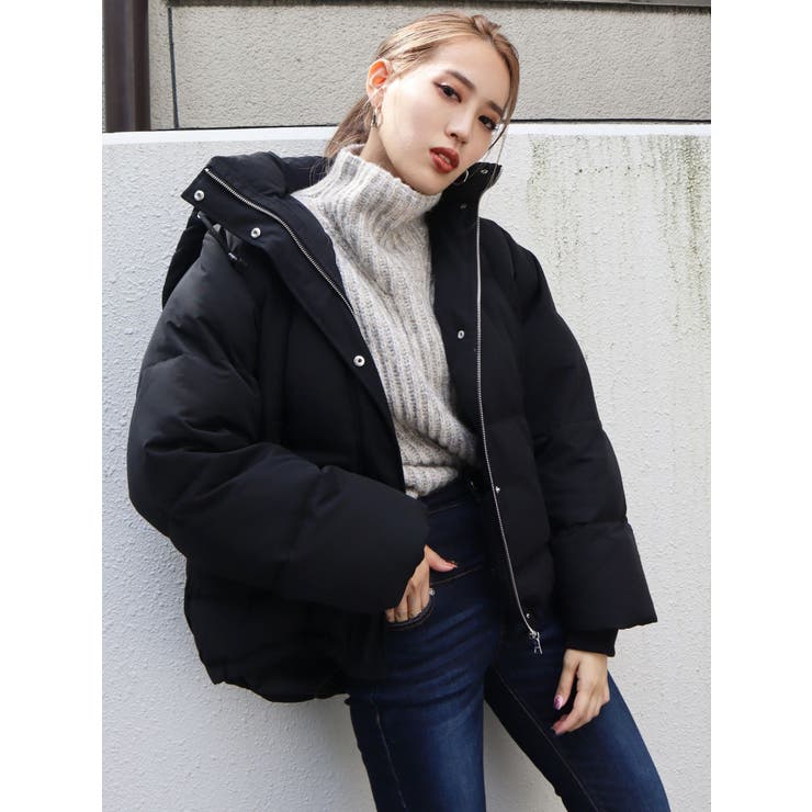 フードダウンブルゾン[品番：MKSW0032965]｜EMODA（エモダ）のレディースファッション通販｜SHOPLIST（ショップリスト）