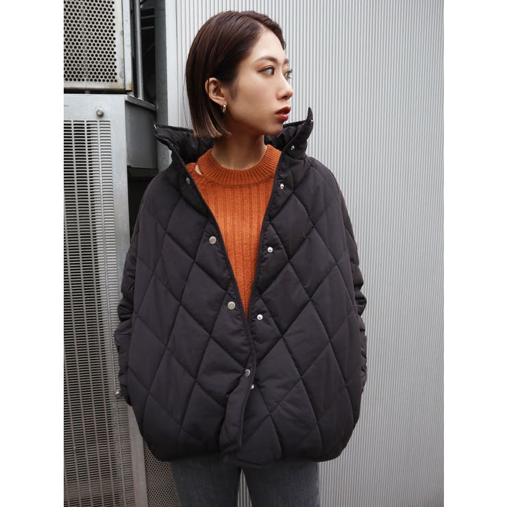 ブロックキルティングブルゾン[品番：MKSW0034113]｜EMODA（エモダ）の