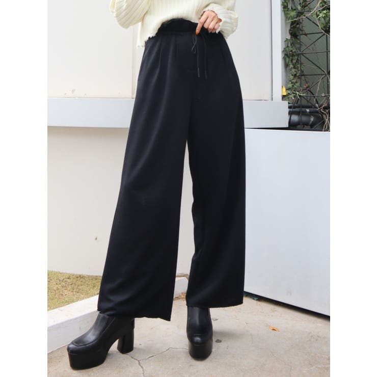 タックウェストカットワイドパンツ 品番 Mksw Emoda エモダ のレディースファッション通販 Shoplist ショップリスト