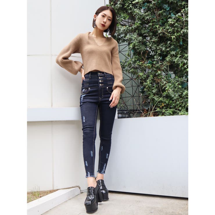 USEDヘムカットハイウエストパギンス[品番：MKSW0032968]｜EMODA