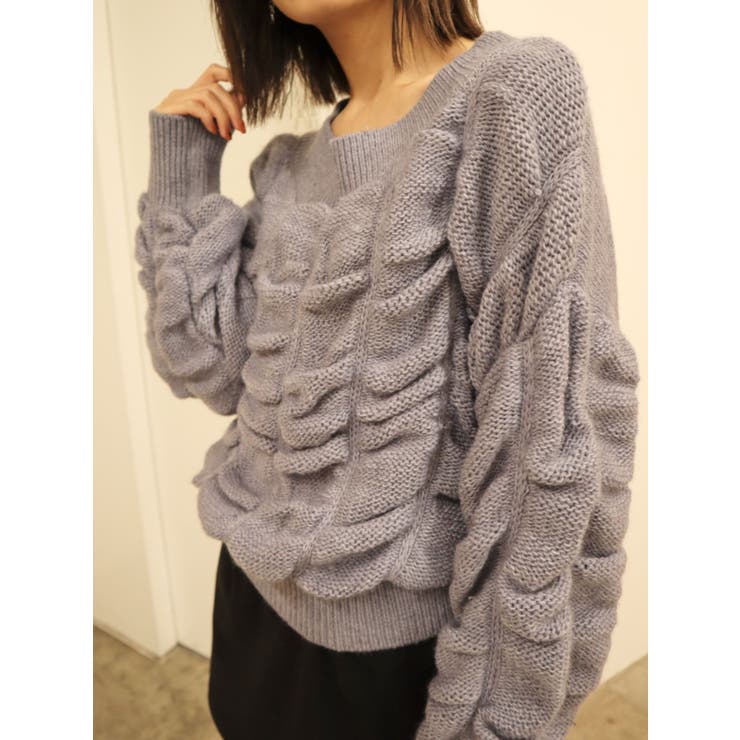 ワイドドレープニット | EMODA | 詳細画像7 