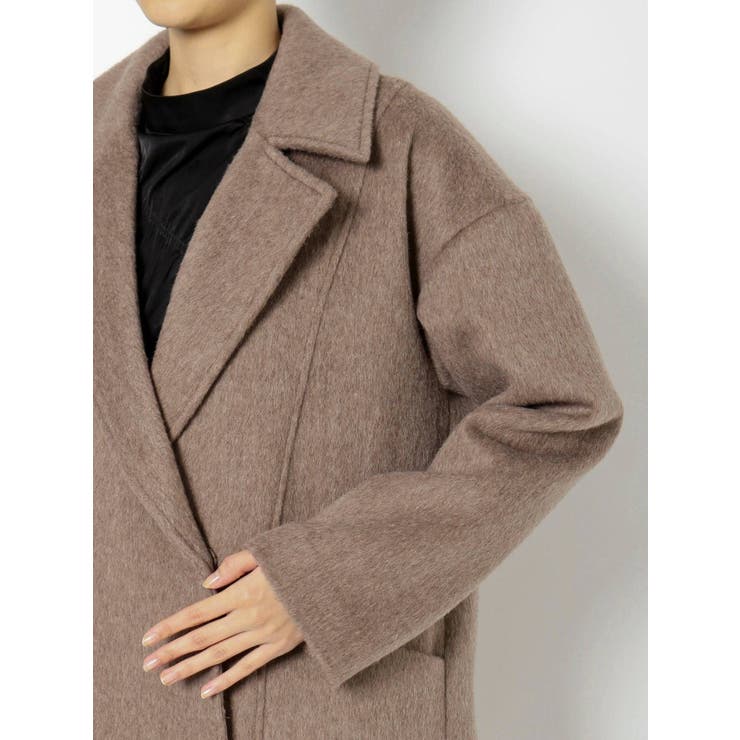 ドロップショルダーコート[品番：MKSW0034457]｜EMODA（エモダ）のレディースファッション通販｜SHOPLIST（ショップリスト）