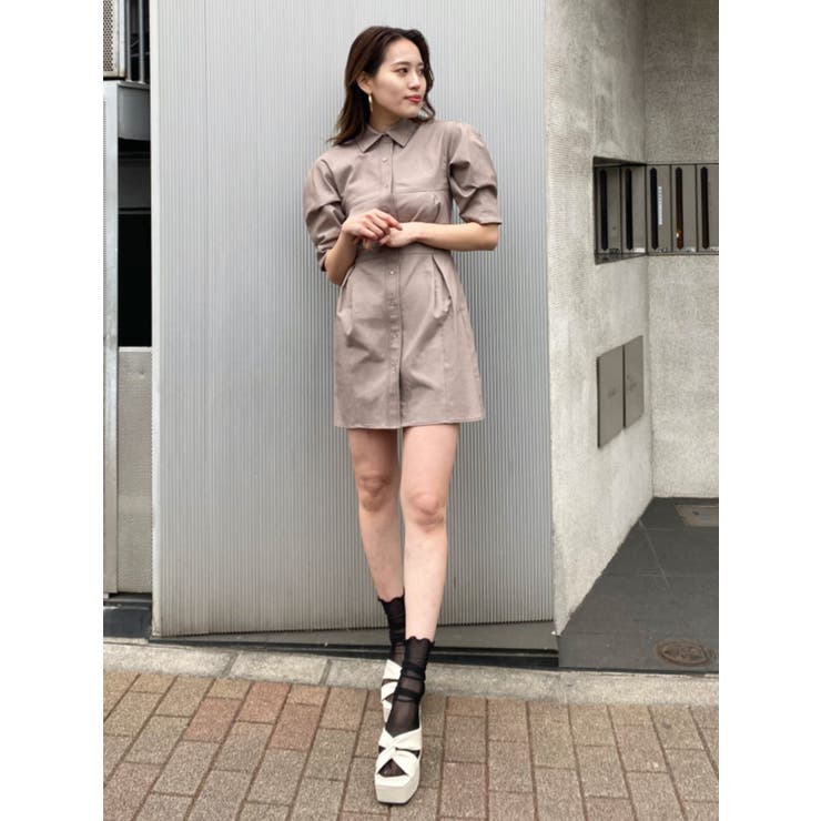 スリーブタックショートワンピース 品番 Mksw Emoda エモダ のレディースファッション通販 Shoplist ショップリスト