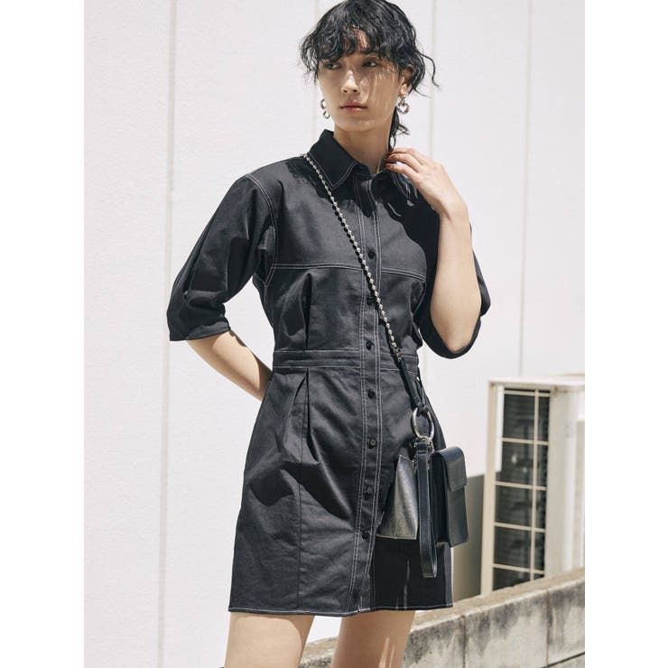 スリーブタックショートワンピース 品番 Mksw Emoda エモダ のレディースファッション通販 Shoplist ショップリスト