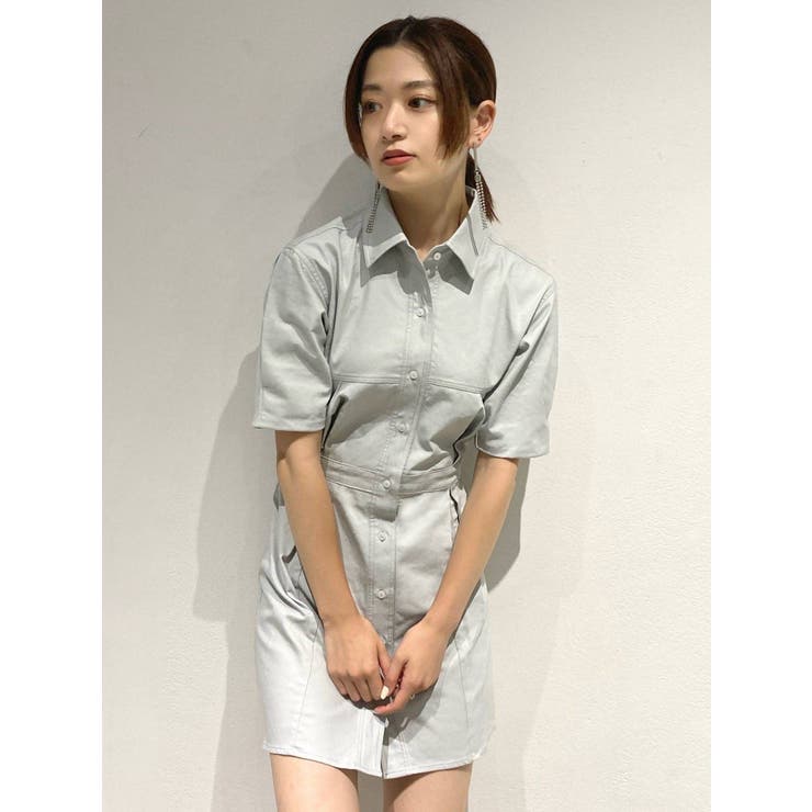 スリーブタックショートワンピース[品番：MKSW0037157]｜EMODA（エモダ