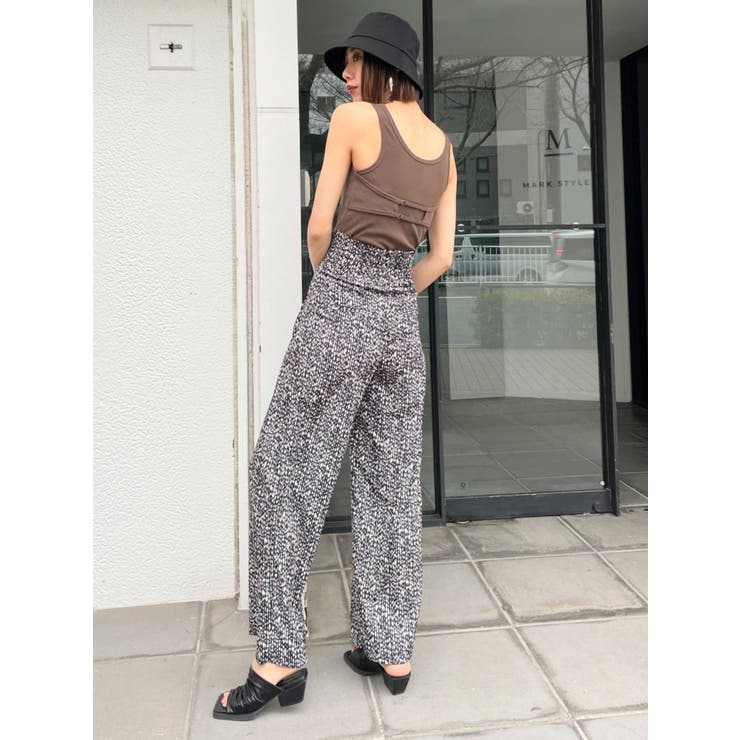 ハイウエストワイドパンツ[品番：MKSW0036331]｜EMODA（エモダ）のレディースファッション通販｜SHOPLIST（ショップリスト）