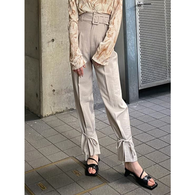 ヘムシェイプハイウエストパンツ[品番：MKSW0035530]｜EMODA（エモダ
