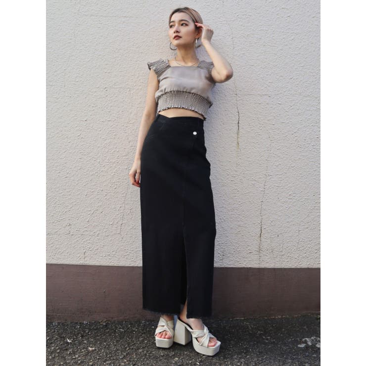ステッチショート2WAYトップ[品番：MKSW0036088]｜EMODA（エモダ