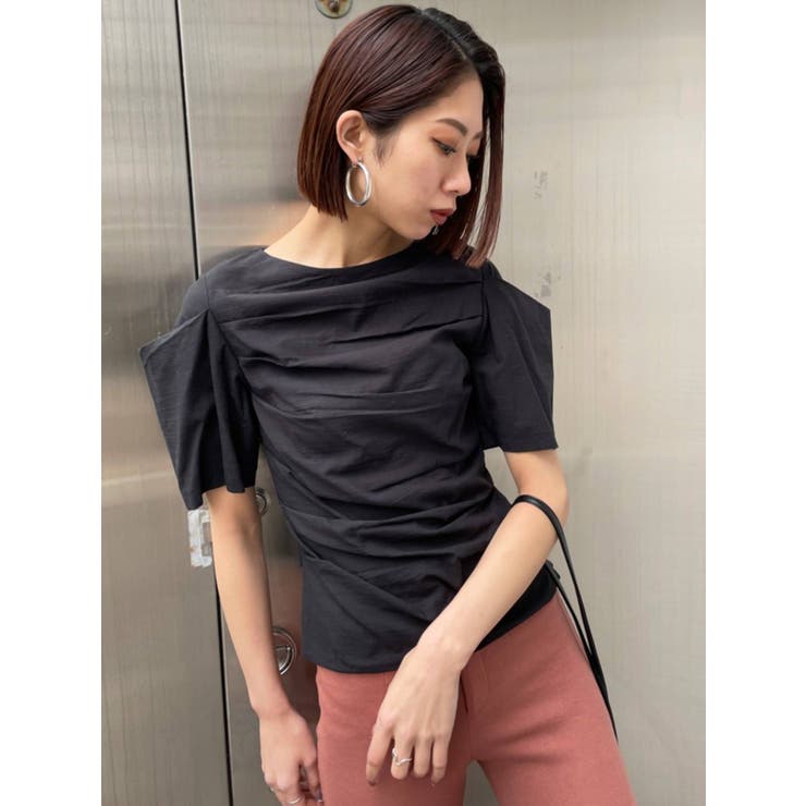 ギャザータックスリーブトップス[品番：MKSW0037939]｜EMODA（エモダ