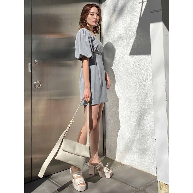 パフスリーブミニワンピース 品番 Mksw Emoda エモダ のレディースファッション通販 Shoplist ショップリスト