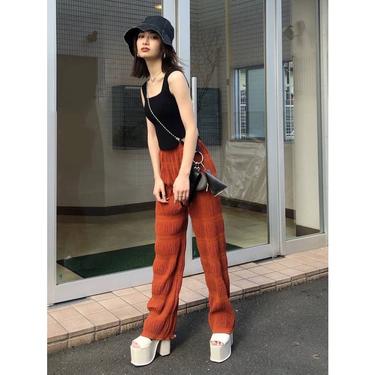 シャーリングラフパンツ[品番：MKSW0036779]｜EMODA（エモダ）の 