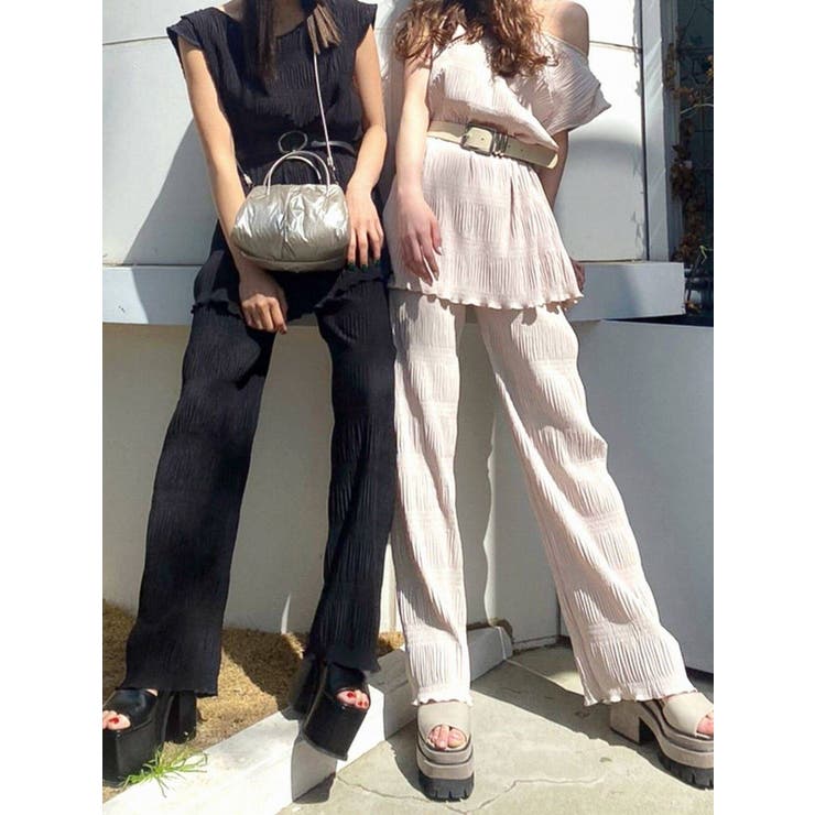 シャーリングラフパンツ[品番：MKSW0036779]｜EMODA（エモダ）の