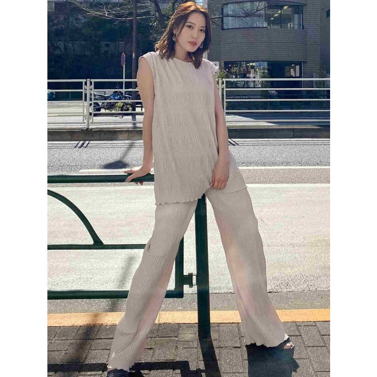 シャーリングラフパンツ[品番：MKSW0036779]｜EMODA（エモダ）の 